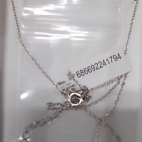 NWT Hudson's Bay Company HBC  925 Sterling silver HBC Stripes Crystals Necklace - Picture 7 of 7